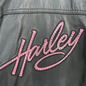 Women's "Pink Label Edition" Leather Harley Jacket